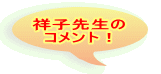 祥子先生の コメント!